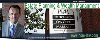 Lorenzo Oss-Cech, BSc LLB, estate planning & wealth managment options -lawyer with offices of Hutchison Oss-Cech Marlatt